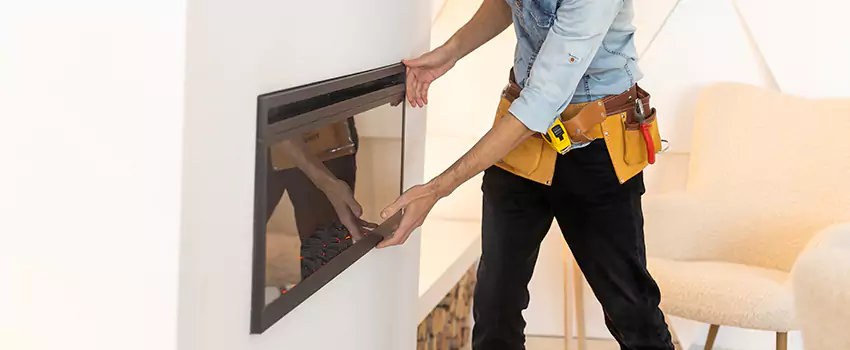 Metal Fireplace Installation in Monrovia, California