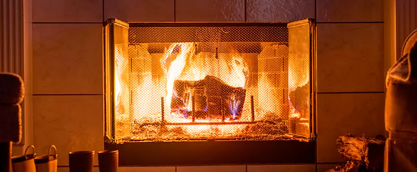 Mendota Hearth Landscape Fireplace Installation in Monrovia, California