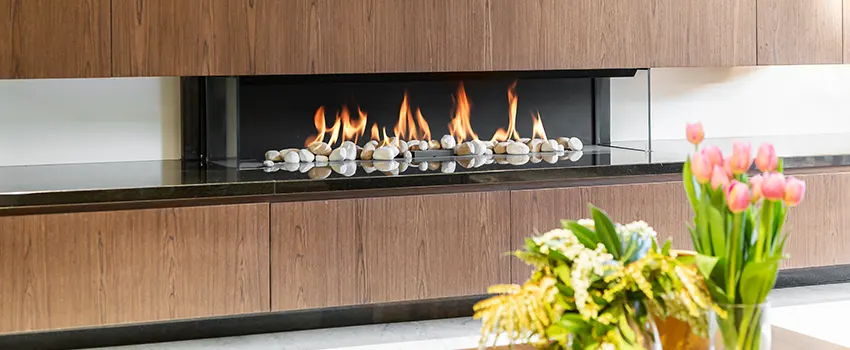 Double-height Fireplace Design Refurbishment in Monrovia, California